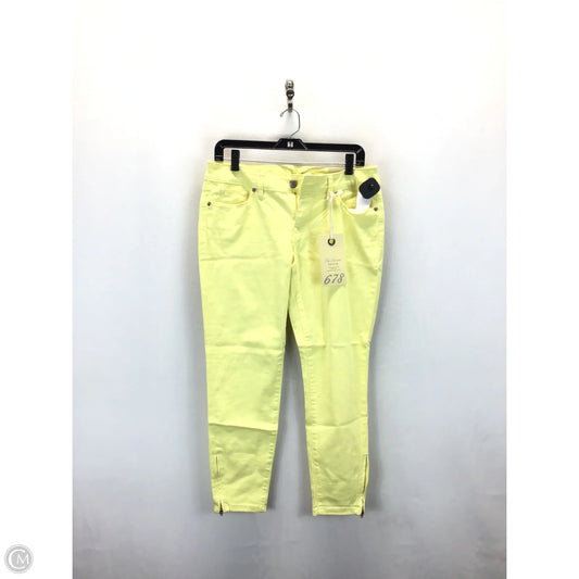 Jeans Straight By Clothes Mentor In Yellow, Size: 8