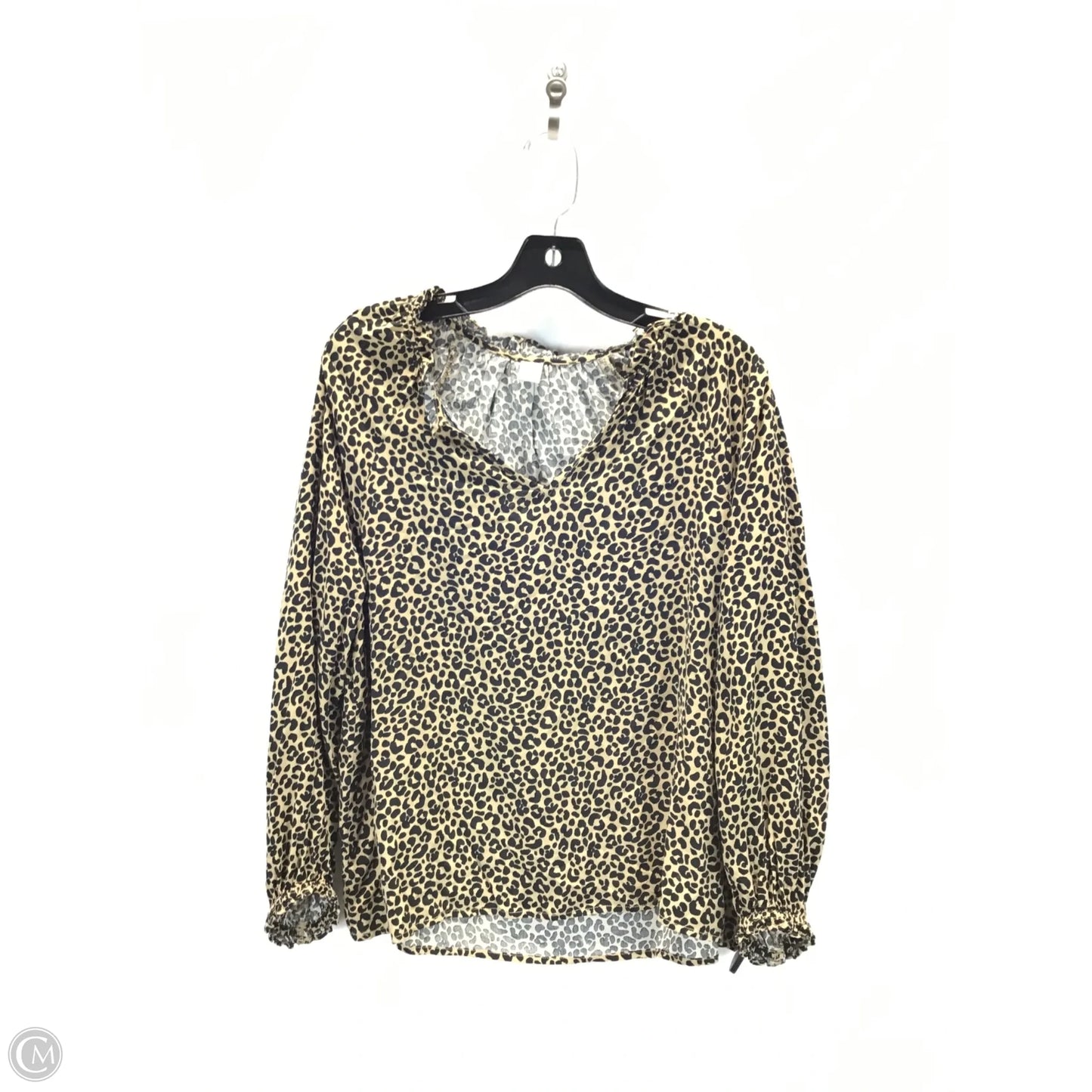 Top Long Sleeve By Old Navy In Animal Print, Size: S