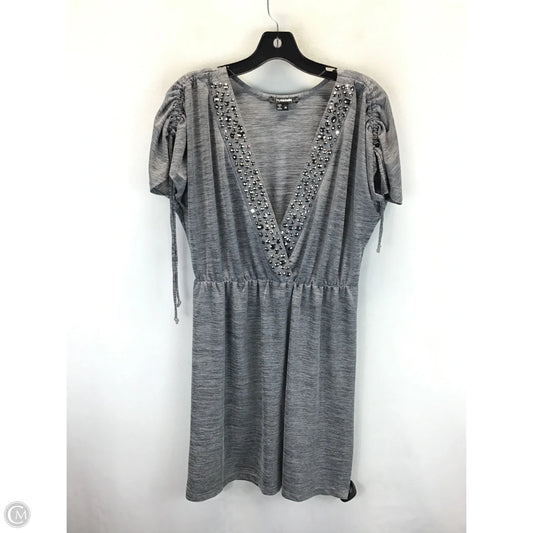 Dress Casual Midi By Clothes Mentor In Grey, Size: M