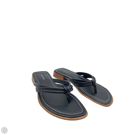 Sandals Flip Flops By Amanda Smith In Black, Size: 7.5