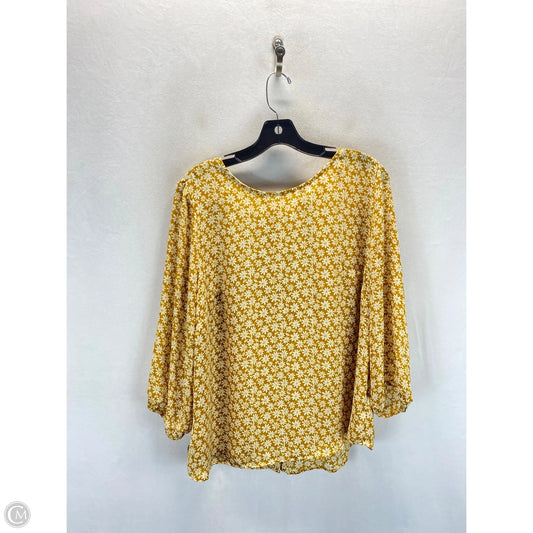 Top Long Sleeve By Forever 21 In Floral Print, Size: Xl