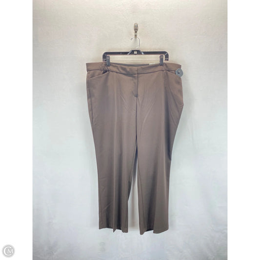 Pants Dress By Jm Collections In Brown, Size: 20