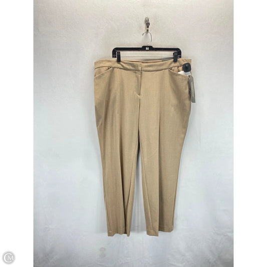 Pants Dress By Jm Collections In Tan, Size: 18