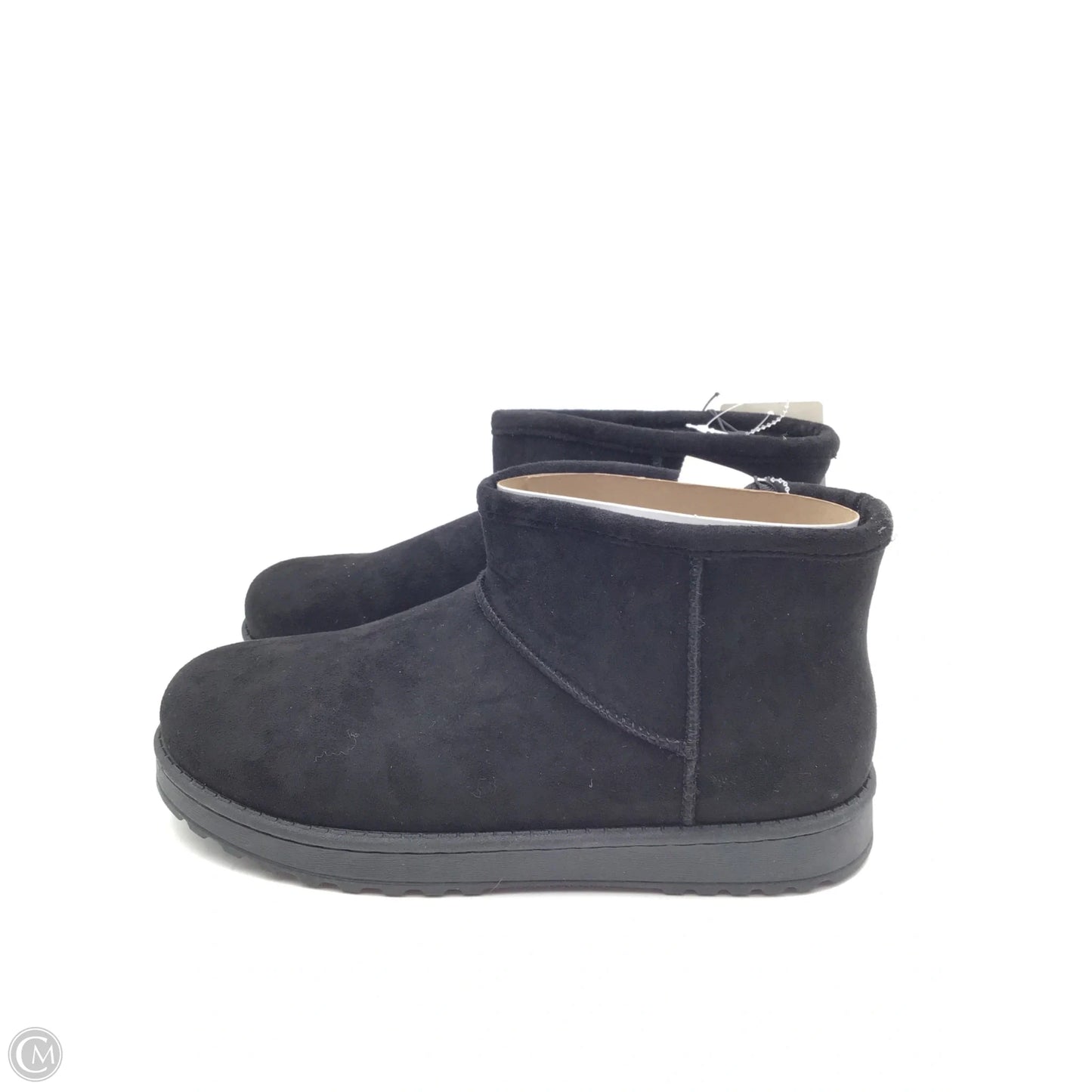 Boots Ankle Flats By Clothes Mentor In Black, Size: 11