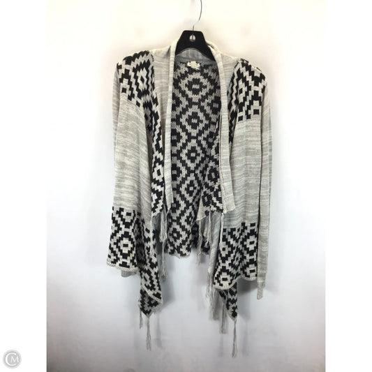 Cardigan By Eyeshadow In Black & Grey, Size: L