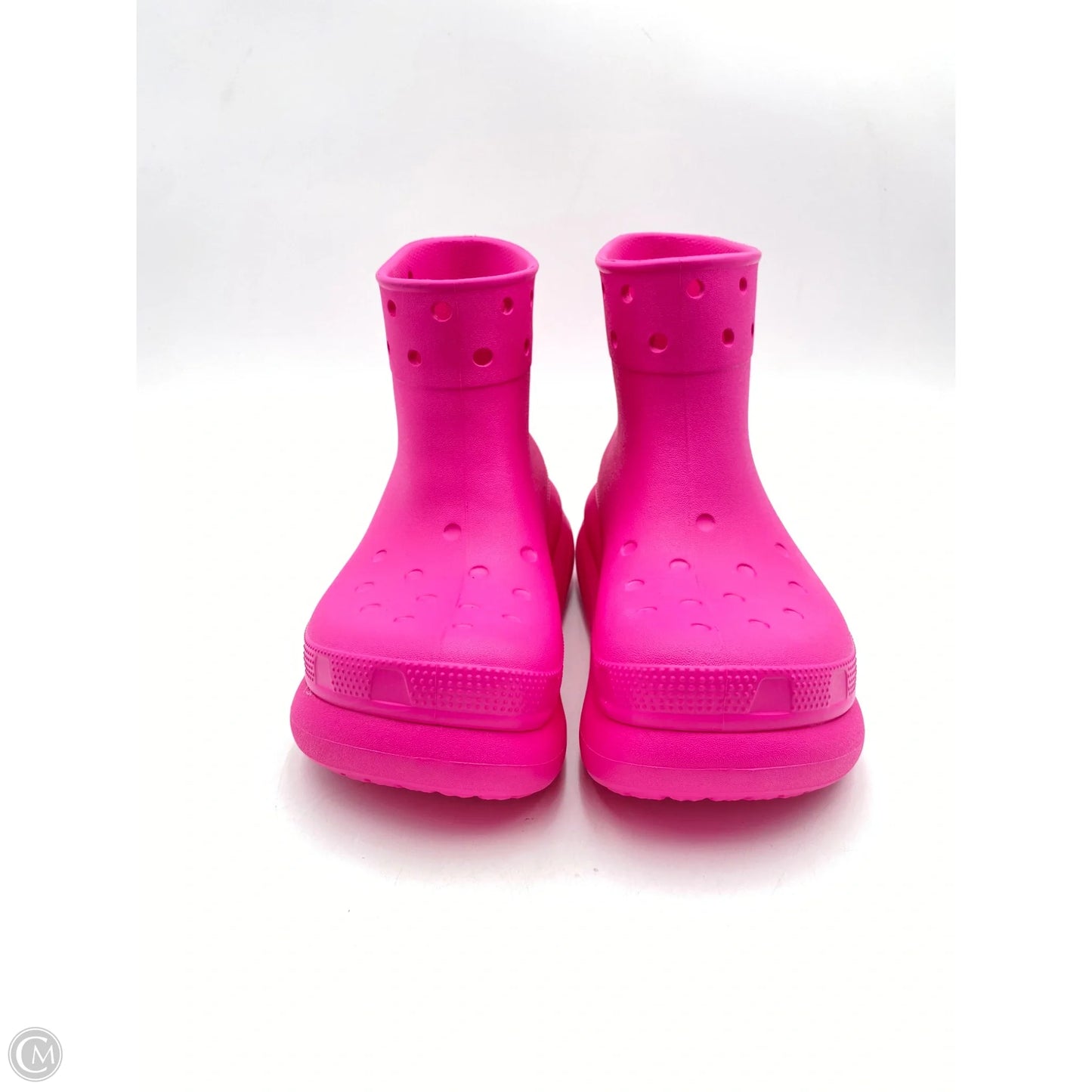 Shoes Heels Platform By Crocs In Pink, Size: 8