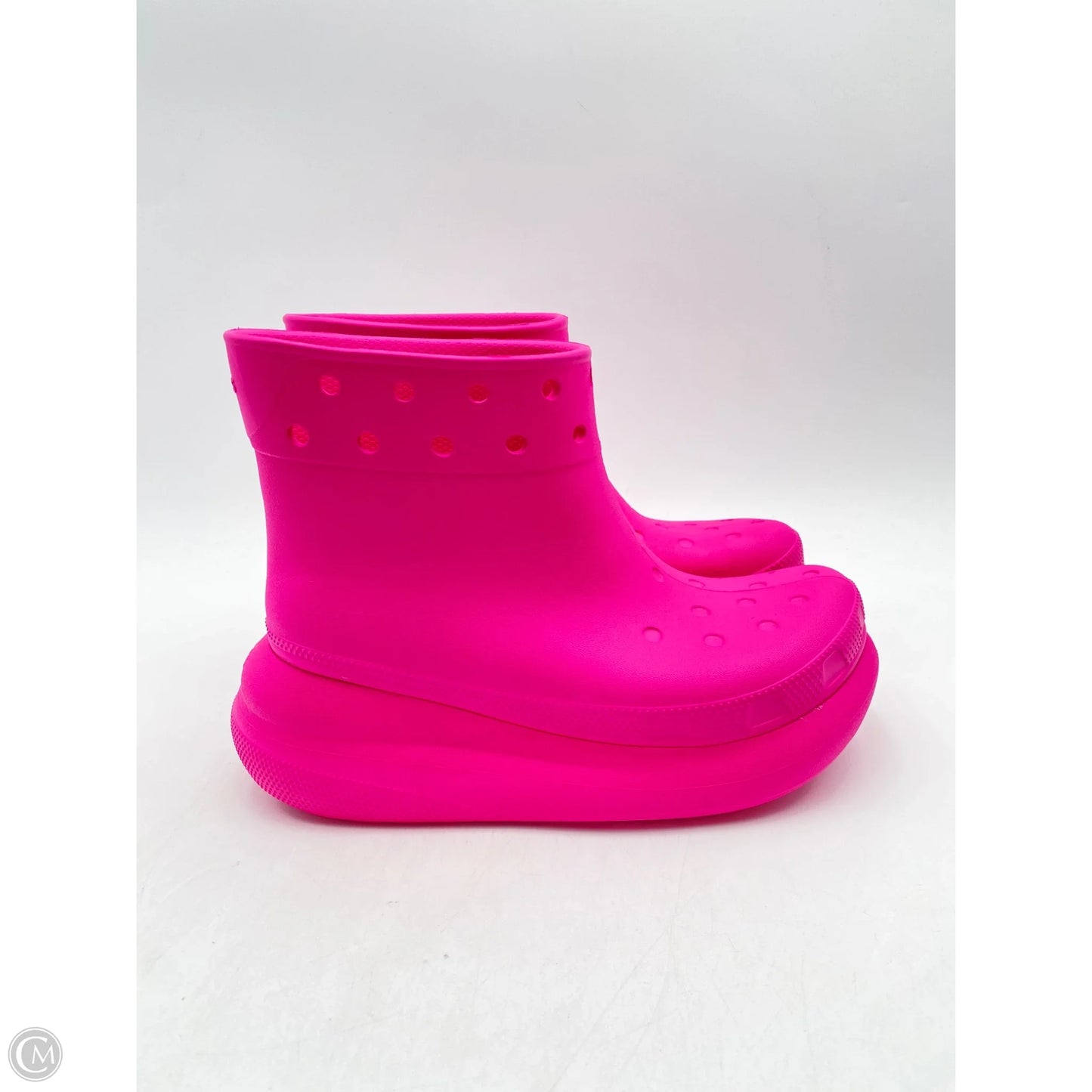 Shoes Heels Platform By Crocs In Pink, Size: 8