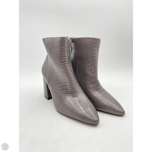 Boots Ankle Heels By Express In Grey, Size: 9