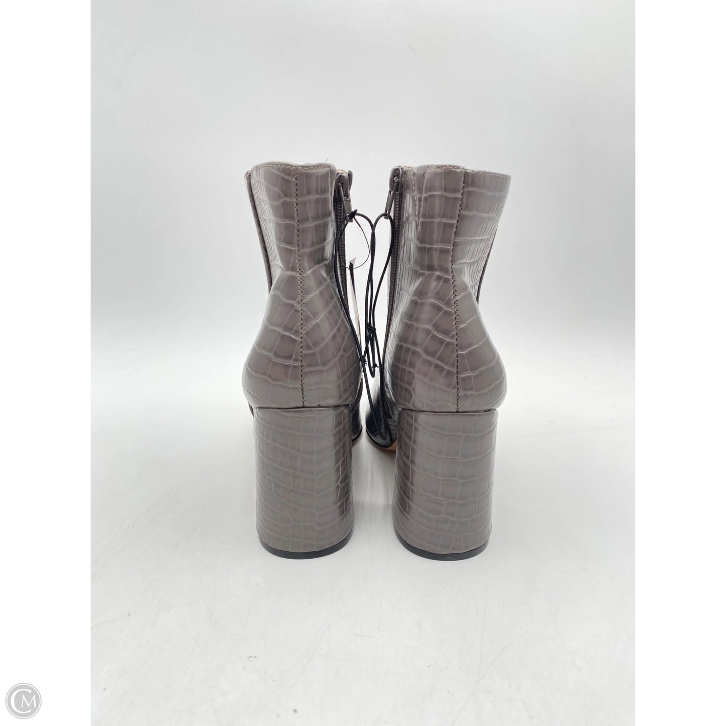 Boots Ankle Heels By Express In Grey, Size: 9