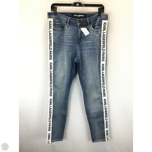 Jeans Designer By Karl Lagerfeld In Blue, Size: 12