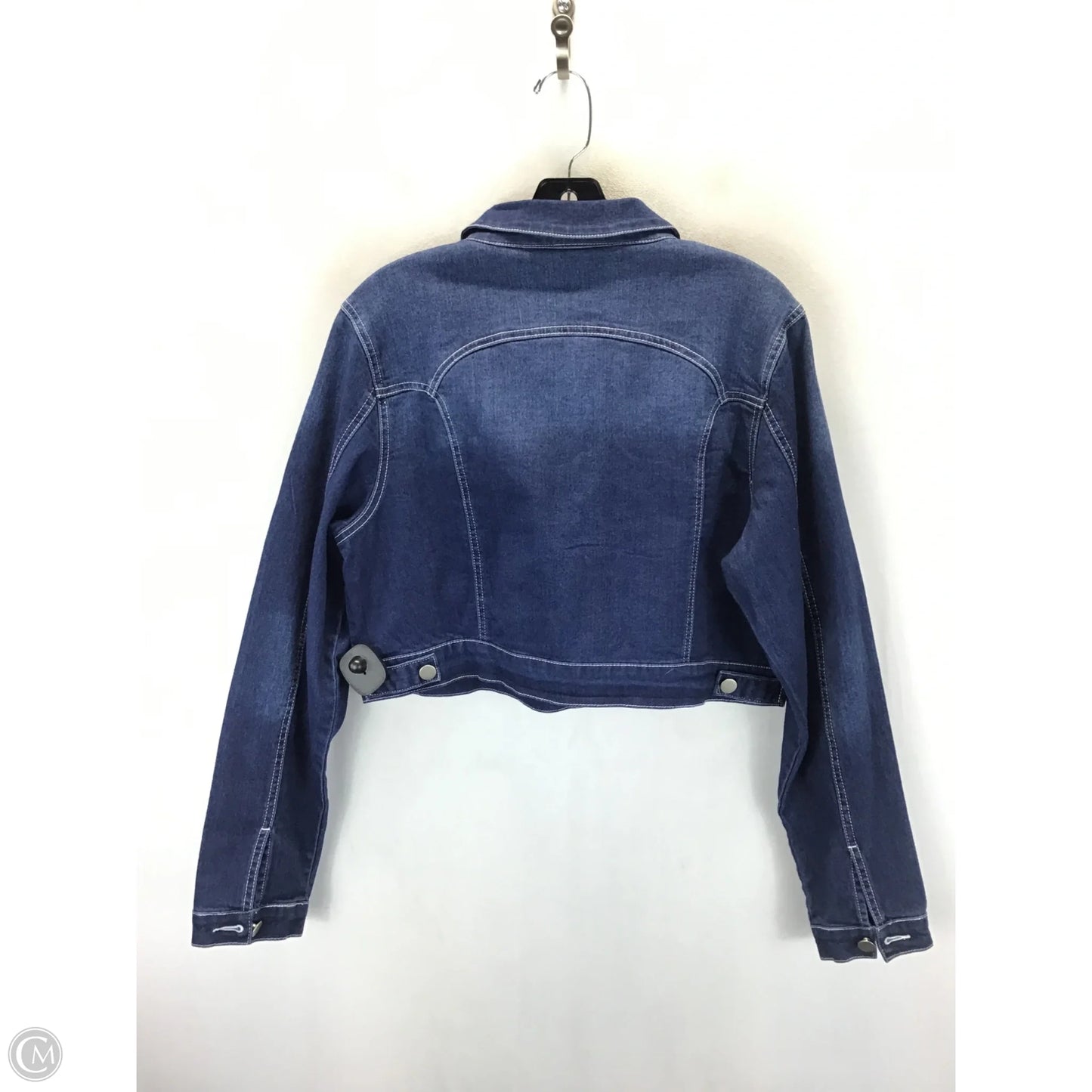 Jacket Denim By Allegra K In Blue, Size: 1x