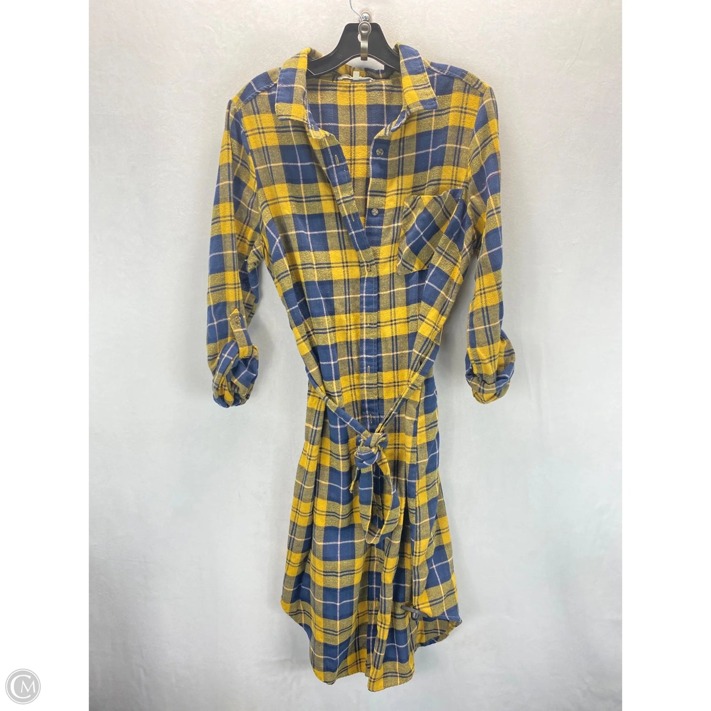 Dress Casual Midi By Clothes Mentor In Plaid Pattern, Size: Xl