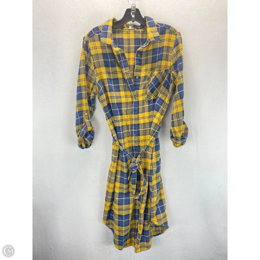 Dress Casual Midi By Clothes Mentor In Plaid Pattern, Size: Xl