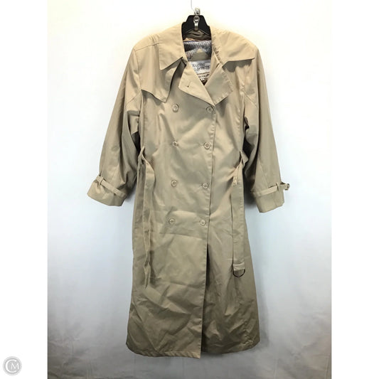 Coat Trench Coat By Clothes Mentor In Tan, Size: 12