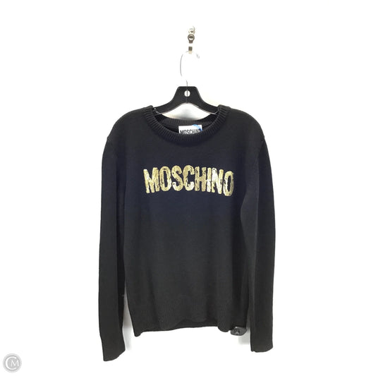 Sweater Luxury Designer By Moschino In Black, Size: 12