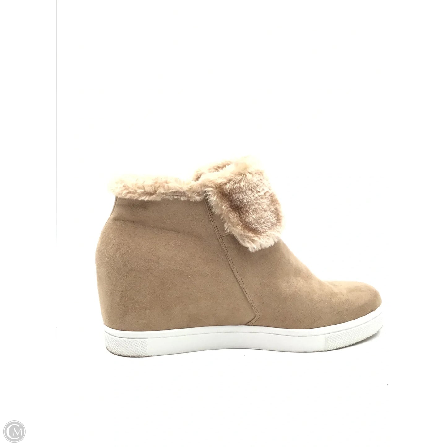 Boots Ankle Flats By Clothes Mentor In Tan, Size: 12