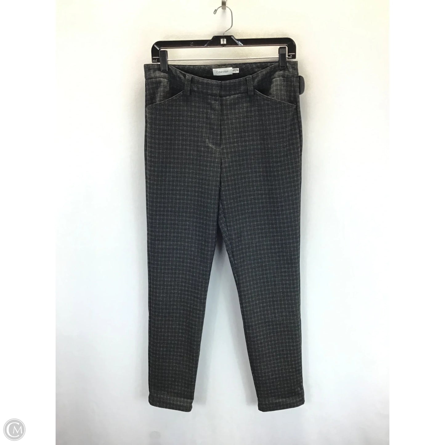 Pants Dress By Calvin Klein In Black & Grey, Size: 8
