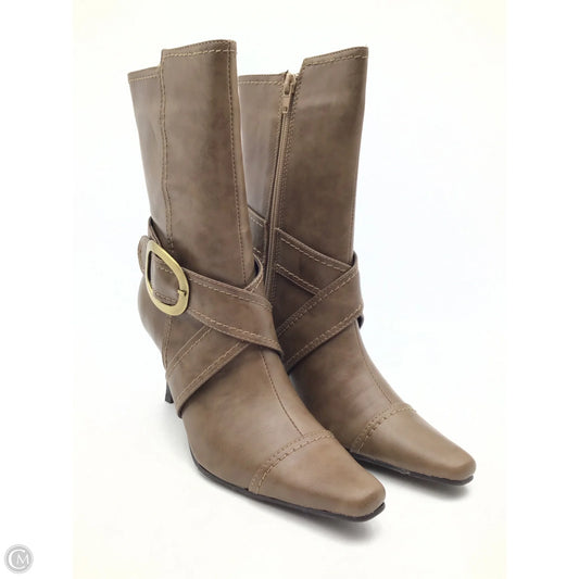 Boots Ankle Heels By Cl By Chinese Laundry In Brown, Size: 7