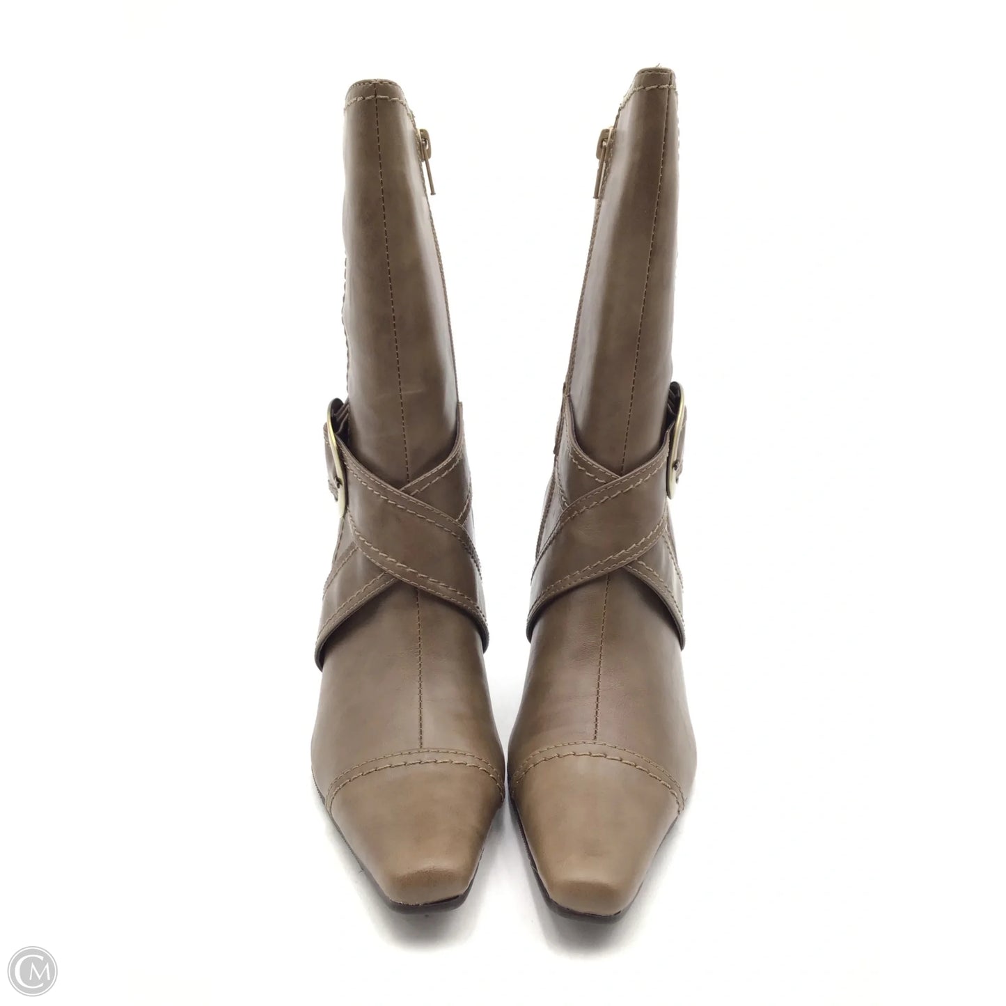 Boots Ankle Heels By Cl By Chinese Laundry In Brown, Size: 7