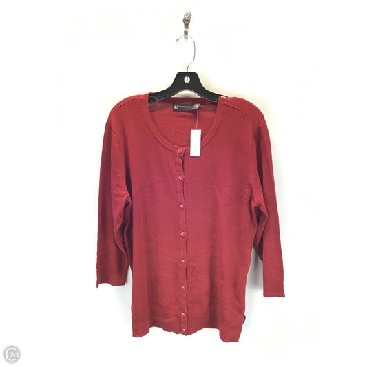 Cardigan By New York And Co In Red, Size: Xl
