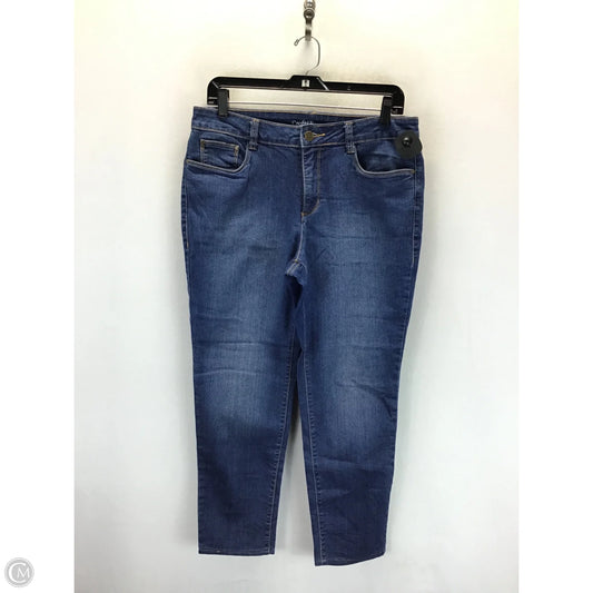 Jeans Straight By Croft And Barrow In Blue, Size: 8