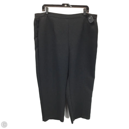 Pants Dress By Alfred Dunner In Black, Size: 18
