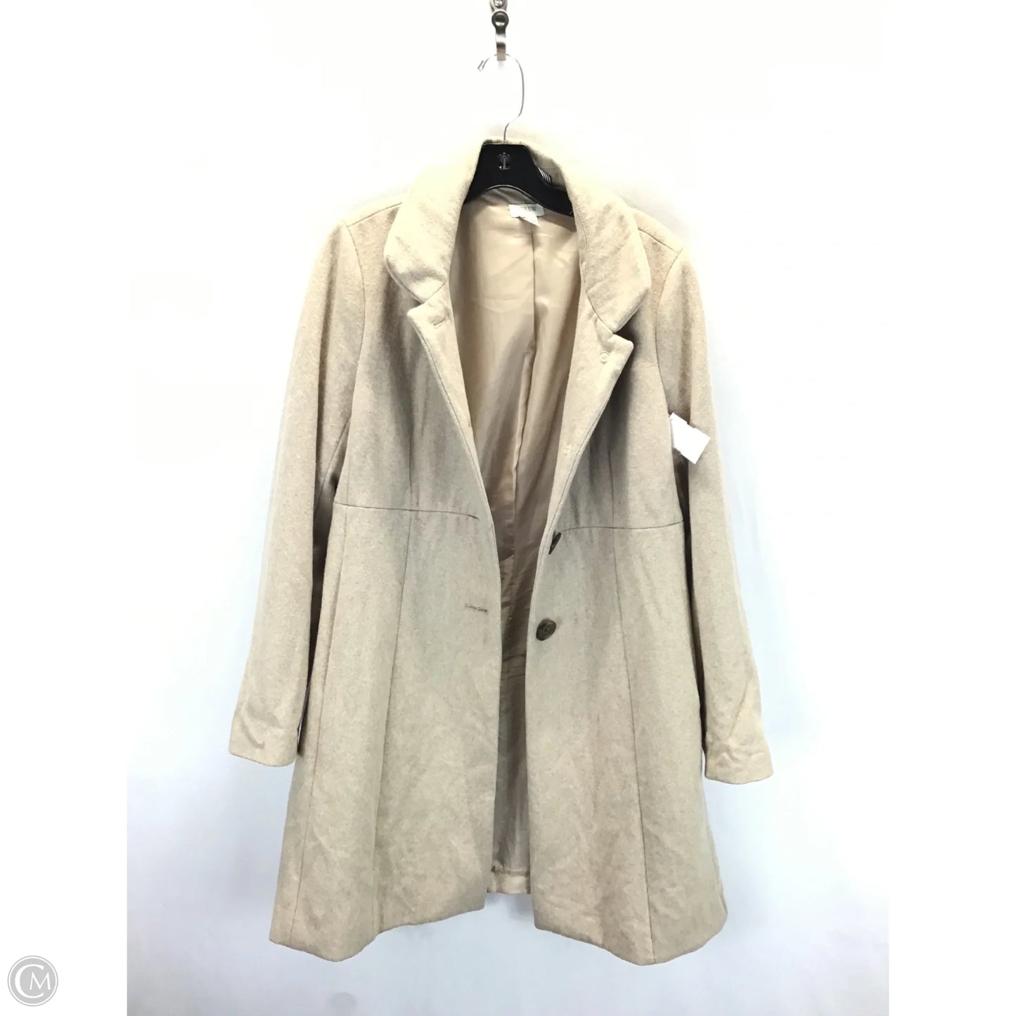Coat Peacoat By J. Crew In Tan, Size: 12