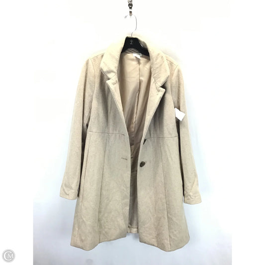 Coat Peacoat By J. Crew In Tan, Size: 12