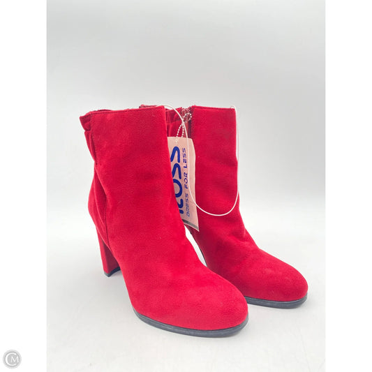 Boots Ankle Heels By Impo In Red, Size: 5.5