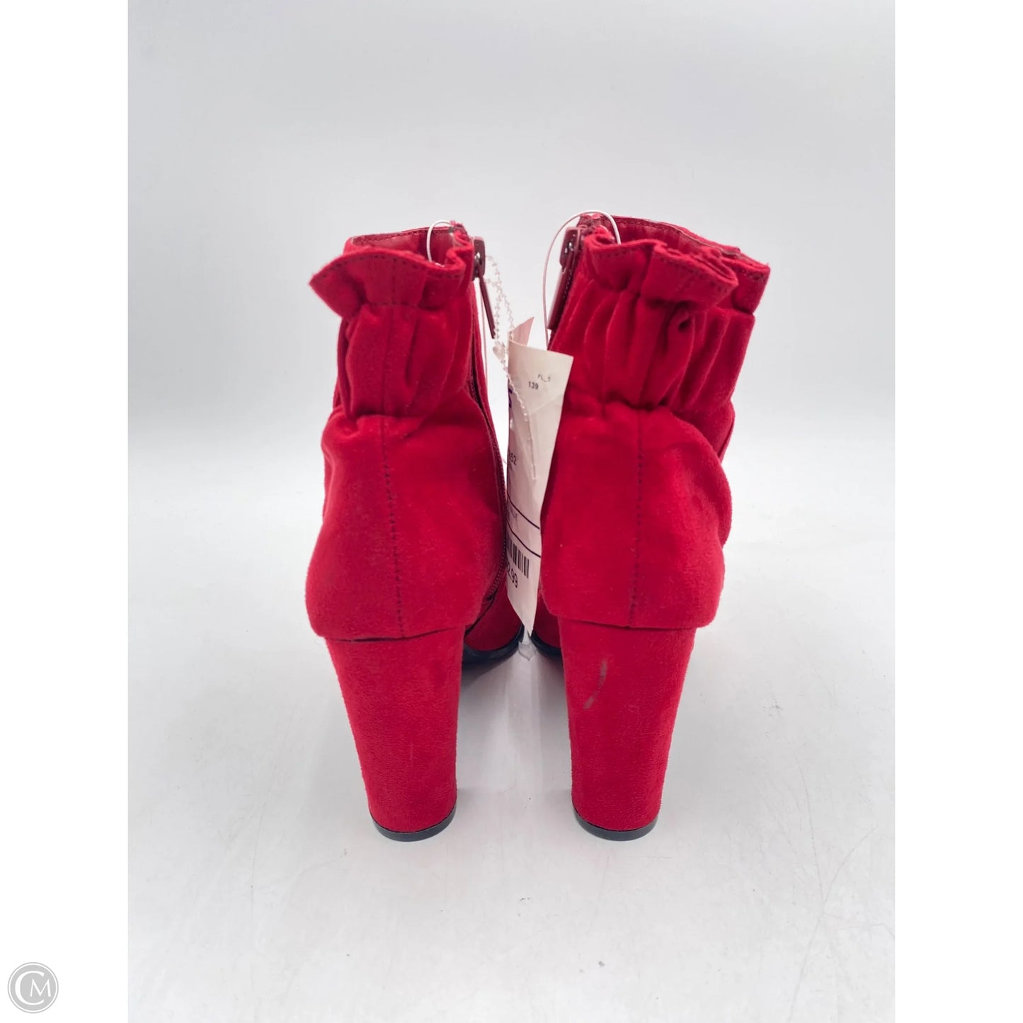 Boots Ankle Heels By Impo In Red, Size: 5.5