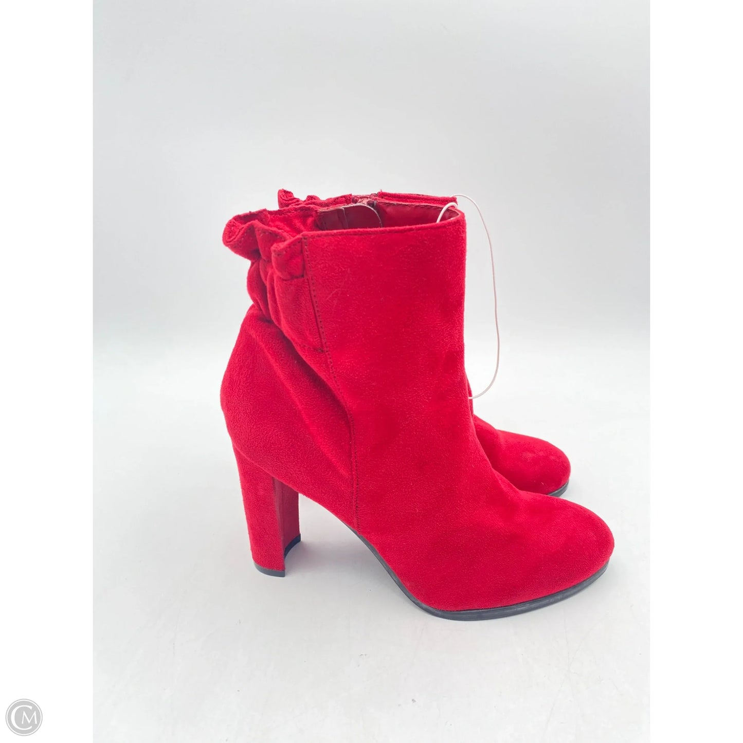 Boots Ankle Heels By Impo In Red, Size: 5.5