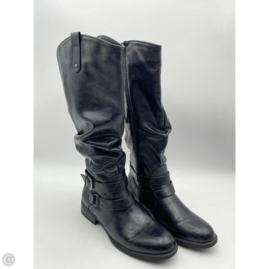 Boots Knee Flats By White Mountain In Black, Size: 10