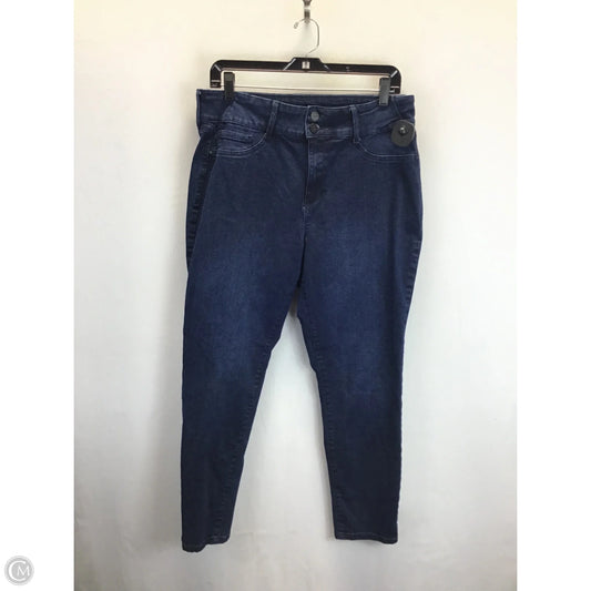 Jeans Straight By Clothes Mentor In Blue, Size: 14