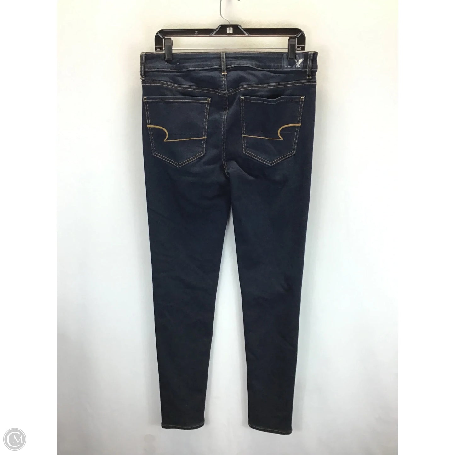 Jeans Skinny By American Eagle In Blue, Size: 14