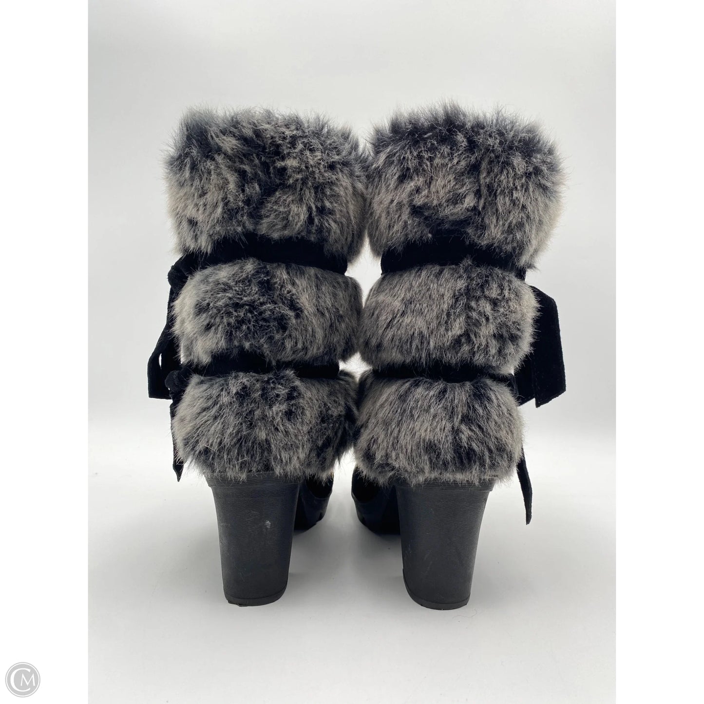 Boots Mid-calf Heels By Bearpaw In Black, Size: 7