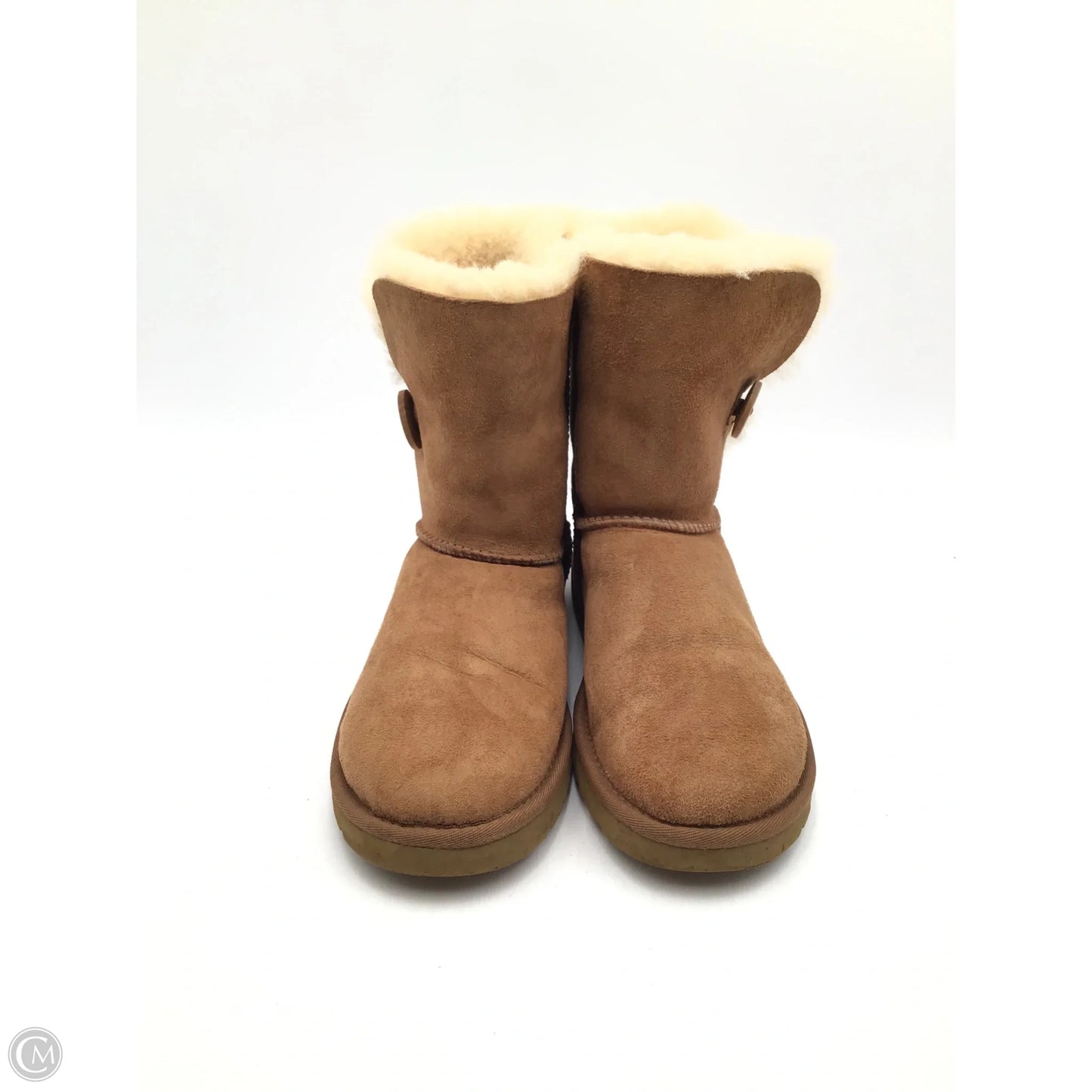 Boots Designer By Ugg In Brown, Size: 7