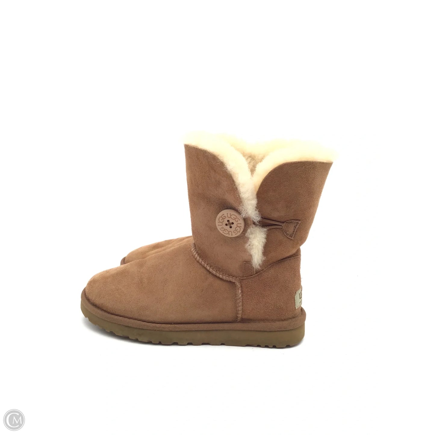 Boots Designer By Ugg In Brown, Size: 7