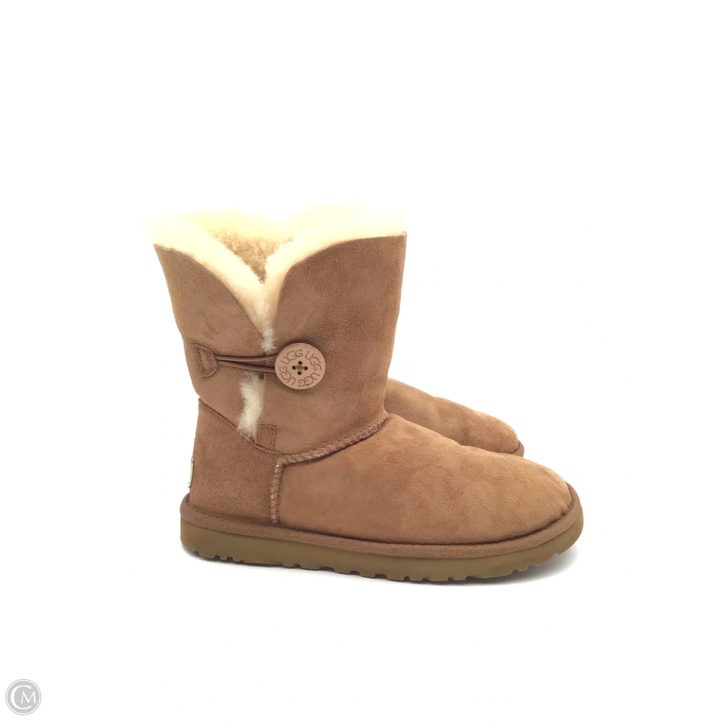 Boots Designer By Ugg In Brown, Size: 7