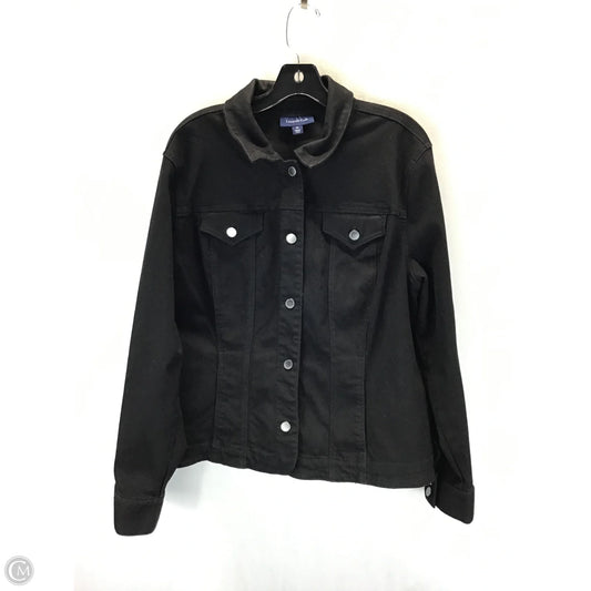 Jacket Denim By Charter Club In Black, Size: Xl