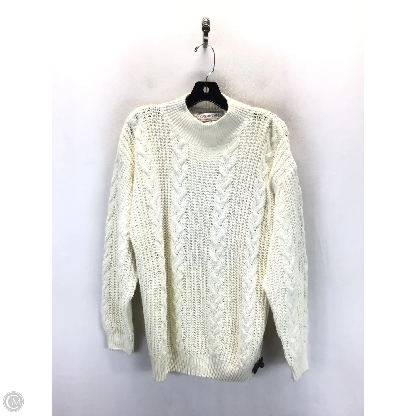 Sweater By Casual Corner In Cream, Size: M