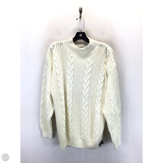 Sweater By Casual Corner In Cream, Size: M