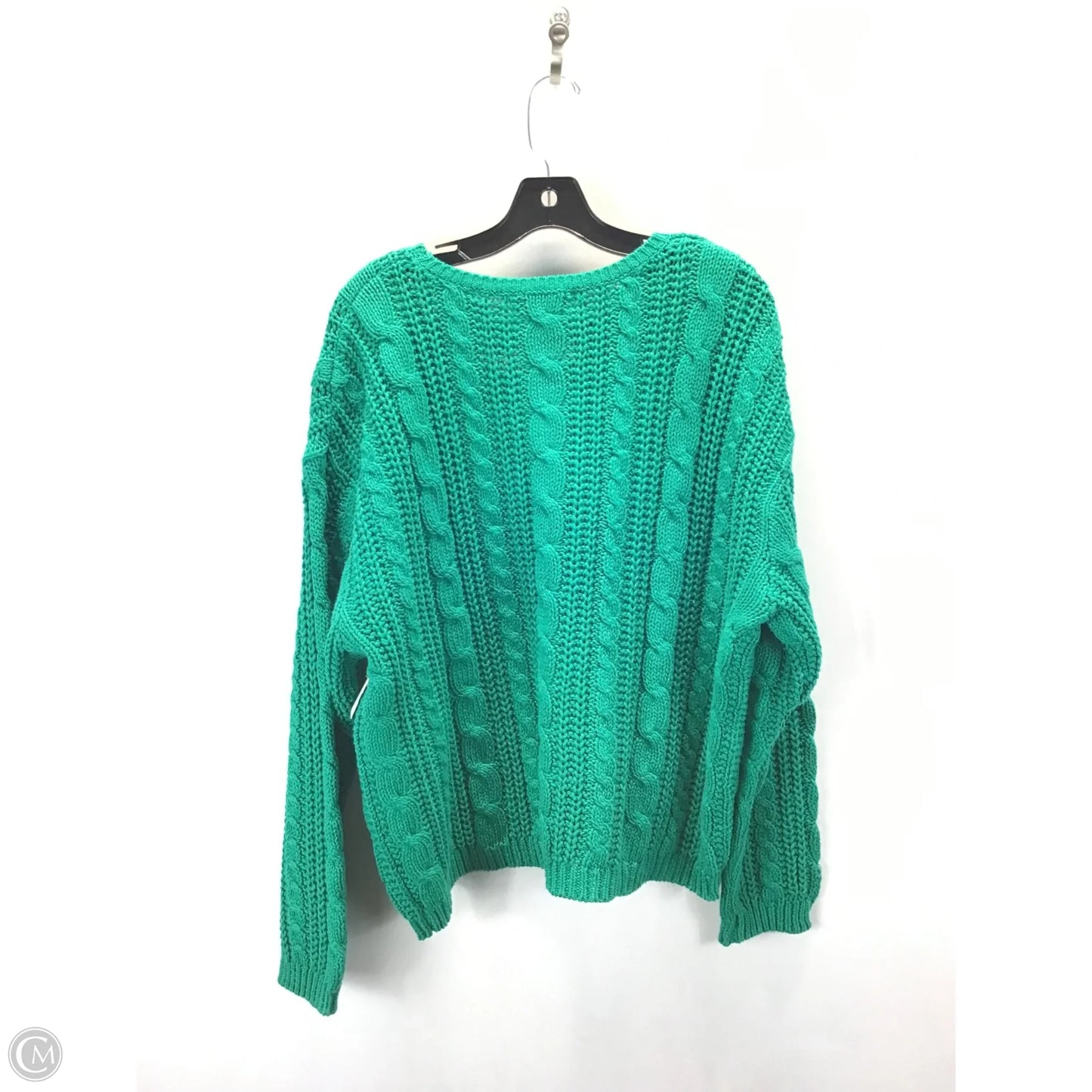 Sweater By Chaus In Green, Size: L