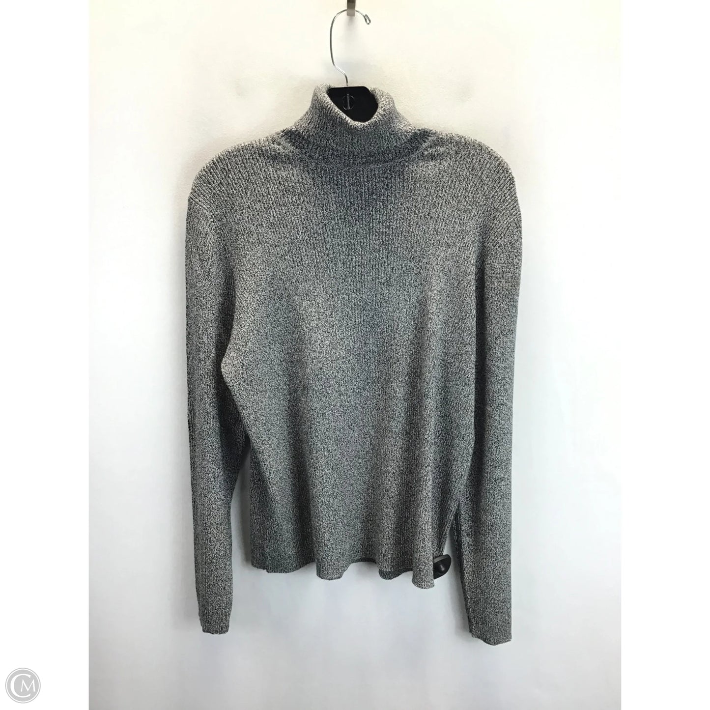 Sweater By Karen Scott In Black & White, Size: Xl