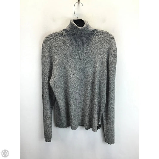 Sweater By Karen Scott In Black & White, Size: Xl