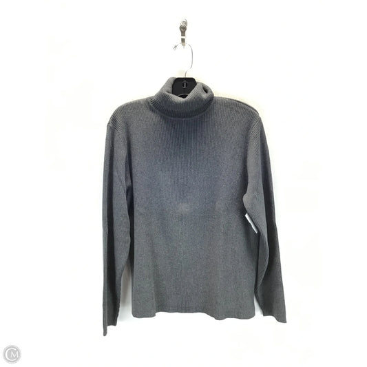 Top Long Sleeve By Karen Scott In Grey, Size: Xl