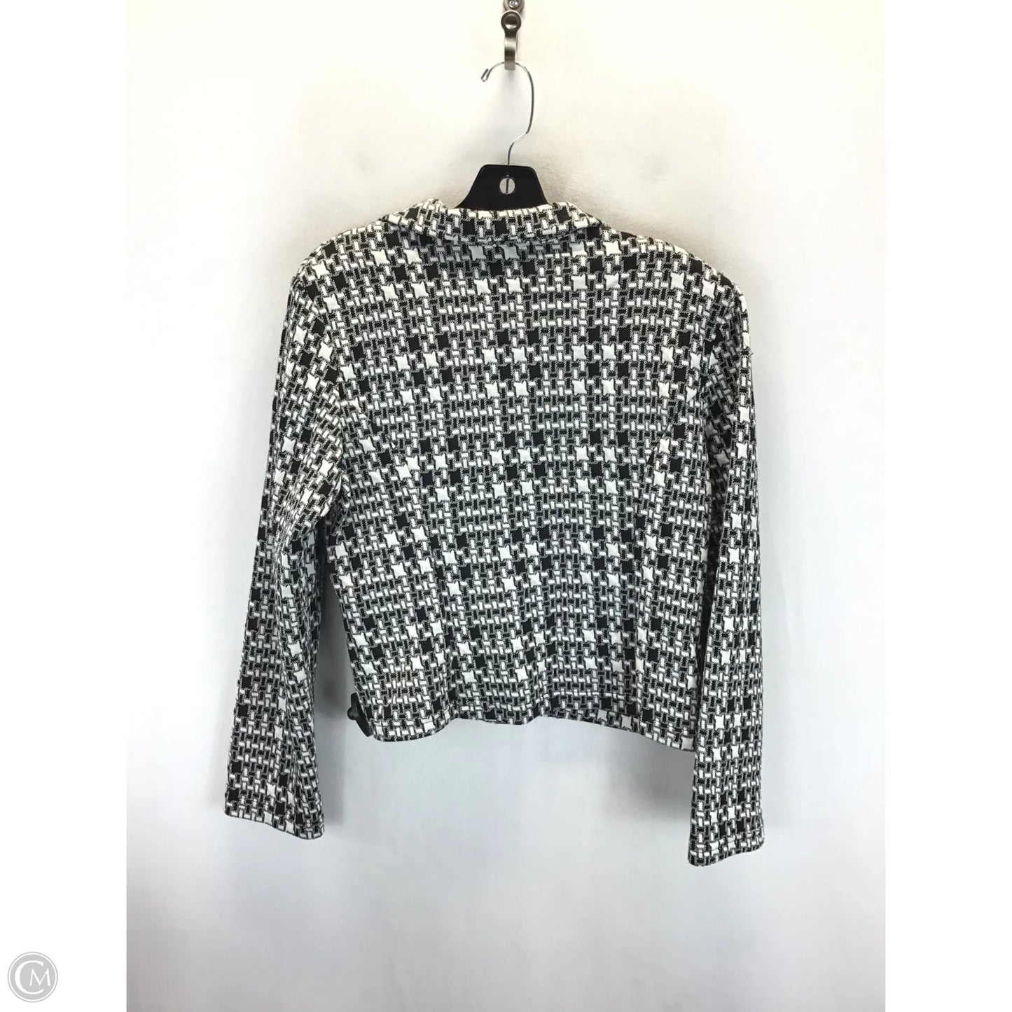 Blazer By Clothes Mentor In Black & White, Size: Xl