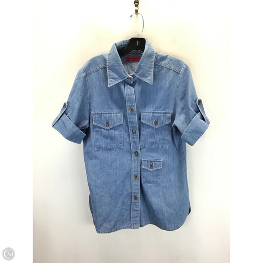 Top Short Sleeve By Clothes Mentor In Blue, Size: 2x