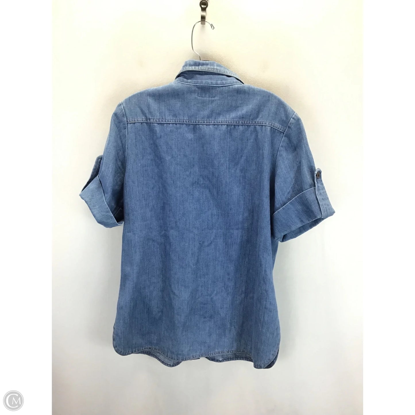 Top Short Sleeve By Clothes Mentor In Blue, Size: 2x