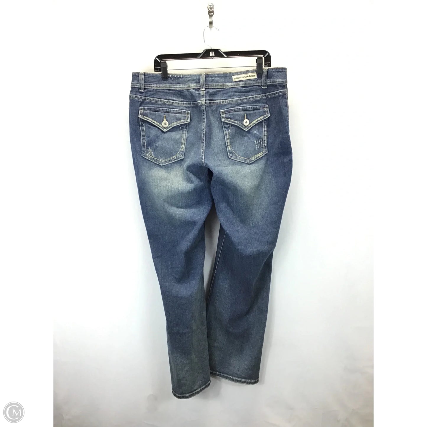 Jeans Boot Cut By Clothes Mentor In Blue, Size: 16