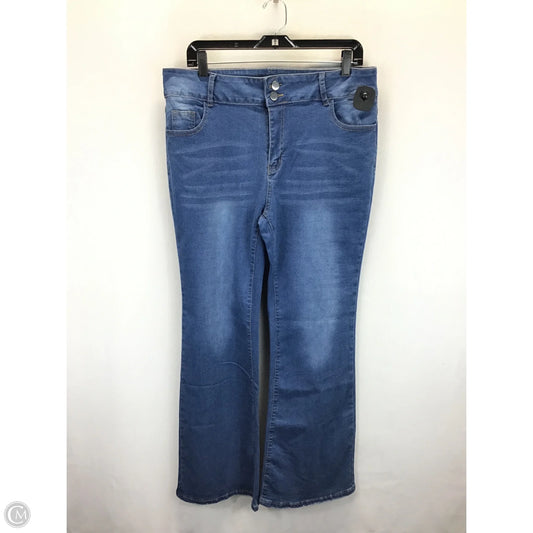Jeans Flared By Clothes Mentor In Blue, Size: 2x